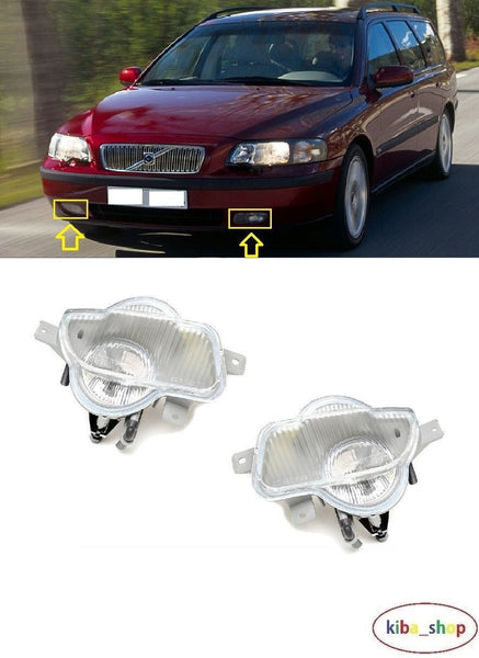 FOR VOLVO V70 00-04 FRONT BUMPER FOG LIGHT LAMPS L+R