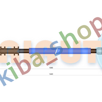 RIGHT REAR RIGHT HANDBRAKE CABLE REAR R 1440MM/1065MM FITS FOR NISSAN KUBISTAR