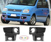 FOR FIAT PANDA 03-12 PAIR OF FRONT BUMPER RH+LH SIDE GRILL WITH FOG HOLE