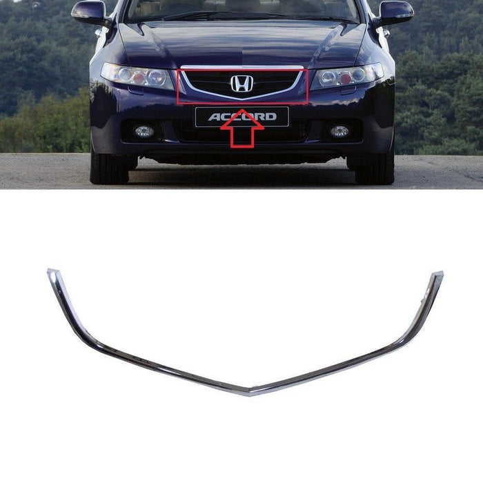 FOR HONDA ACCORD 02-05 FRONT GRILL MOULDING CHROME TRIM-71122-SEA-003