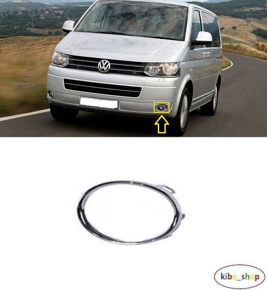 FOR VW MULTIVAN T5 09-15 FOG LIGHT LAMP CHROMED RING LH PASSENGER