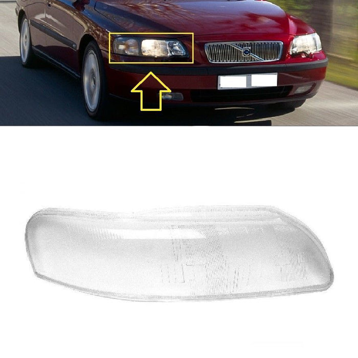 FOR VOLVO V70 00-04 FRONT HEADLIGHT LAMP LENS COVER GLASS RH (LHD)