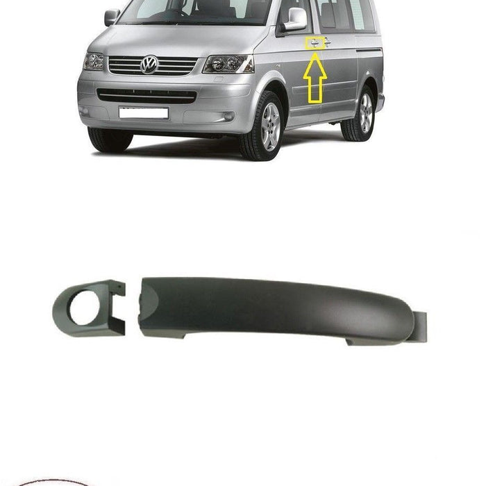 FOR VW MULTIVAN T5 03-15 FRONT DOOR HANDLE BLACK LH LHD