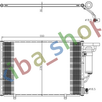 A/C CONDENSER FITS FOR D B-MAX FIESTA VI KA+ III TOURNEO COURIER B460 TRANSIT