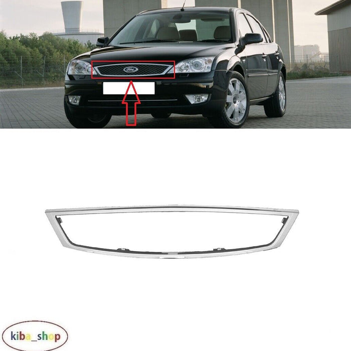 FOR FORD MONDEO MK3 2003 - 2005 NEW FRONT GRILL CHROME FRAME MOULDING