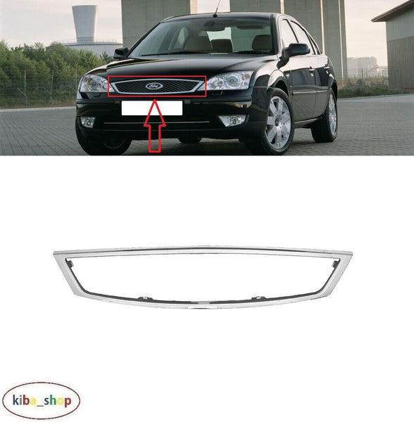FOR FORD MONDEO MK3 2003 - 2005 NEW FRONT GRILL CHROME FRAME MOULDING