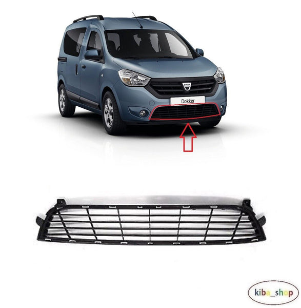 FOR DACIA DOKKER 2012 - 2019 NEW FRONT BUMPER LOWER CENTER GRILL GRILLE