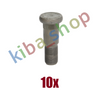 10x WHEEL BOLT M22X15 X74/83MM THREAD LENGTH 32MM PHOSPHATE CONVERSION COATED