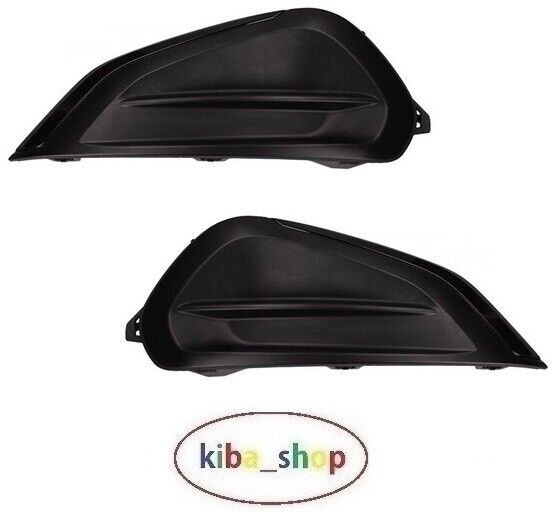 FOR PEUGEOT 208 2015 - 2019 2X FRONT BUMPER FOG LAMP COVER GRILL LEFT + RIGHT