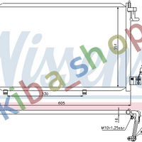 A/C CONDENSER WITH DRYER FITS FOR D FIESTA VI FIESTA VII 125-16 0608-