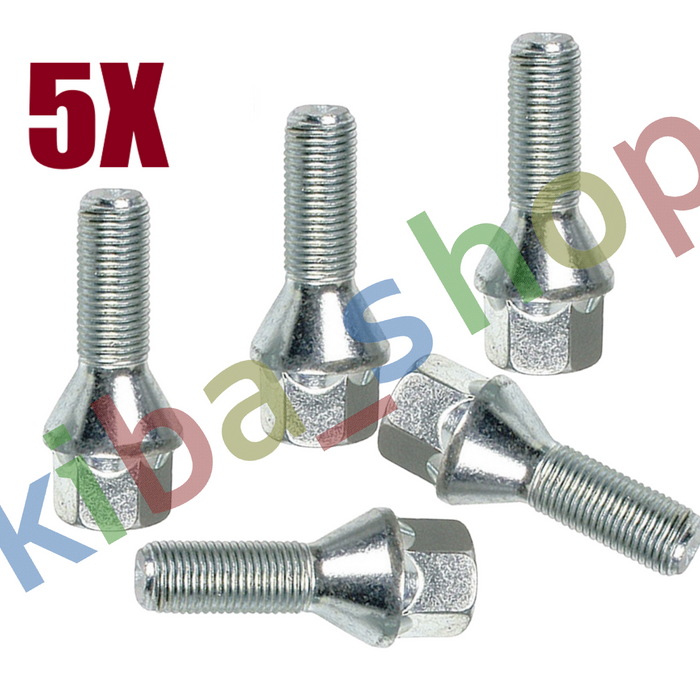 FOR RENAULT TWINGO C06 93-98 5x STEEL RIMS WHEEL BOLTS M12x1.5x23
