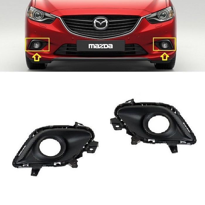 FOR MAZDA 6 12-PRESENT FRONT BUMPER FOG LIGHT LAMP GRILL L+R