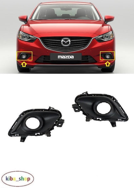 FOR MAZDA 6 12-PRESENT FRONT BUMPER FOG LIGHT LAMP GRILL L+R