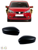 FOR SEAT MII 2011 - 2019 NEW WING MIRROR COVER CAPS PAIR LEFT + RIGHT BLACK