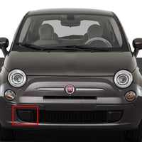 FOR FIAT 500 2007- FRONT BUMPER LOWER GRILL COVER RH DRIVER SIDE TRIM NEW
