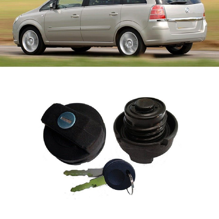 FOR VAUXHALL ZAFIRA B 05-08 LOCKING FUEL CAP WITH TWO KEYS