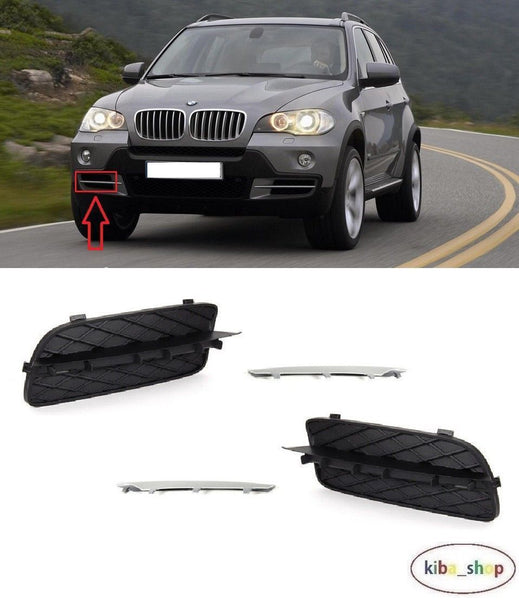 FOR BMW X5 E70 06-10 FRONT BUMPER LOWER GRILL + MOULDING L+R