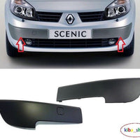 FOR RENAULT SCENIC II mk2 03-06 FRONT BUMPER MOULDING TRIM PAIR GREY NEW