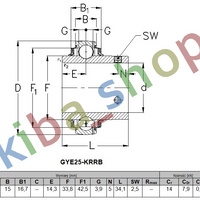 25X52X341 BEARING SELF-ADJUSTING BEARING 1PCS SEALING TYPE DOUBLE-SIDED WITH