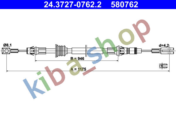 RIGHT OR LEFT HANDBRAKE CABLE FRONT L/R 1175MM FITS FOR NISSAN INTERSTAR OPEL