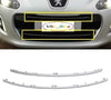 FOR PEUGEOT 308 11-13 FRONT BUMPER GRILLE CHROME TRIM MOULDING PAIR 1606221180