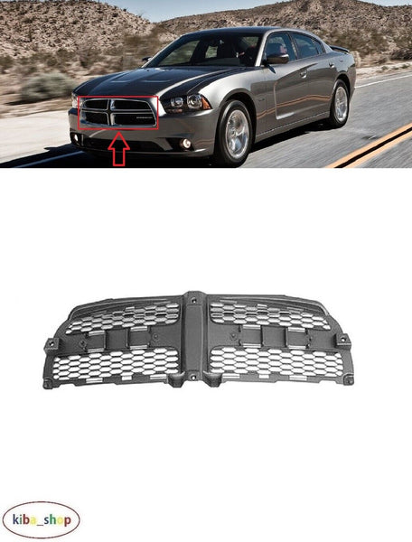 FOR DODGE CHARGER 2010 - 2014 FRONT BUMPER INNER BLACK CENTER RADIATOR GRILL