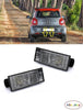 FOR SMART FORFOUR 2014- REAR NUMBER PLATE LIGHT LAMPS PAIR