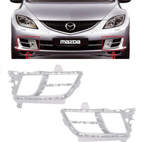 FOR MAZDA 6 07-10 FRONT BUMPER FOG LIGHT LAMP GRILL L+R