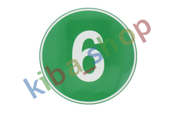 WARNING/INFORMATION STICKER 6 1PCS ECOLOGICAL S COLOUR GREEN DIAMETER 22CM