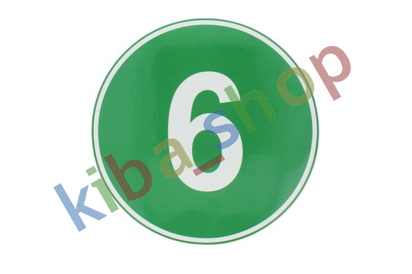 WARNING/INFORMATION STICKER 6 1PCS ECOLOGICAL S COLOUR GREEN DIAMETER 22CM