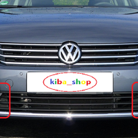 FOR VW PASSAT B7 11-15 FRONT BUMPER LOWER GRILL CHROME WITH FOG HOLE L+R