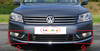 FOR VW PASSAT B7 11-15 FRONT BUMPER LOWER GRILL CHROME WITH FOG HOLE L+R