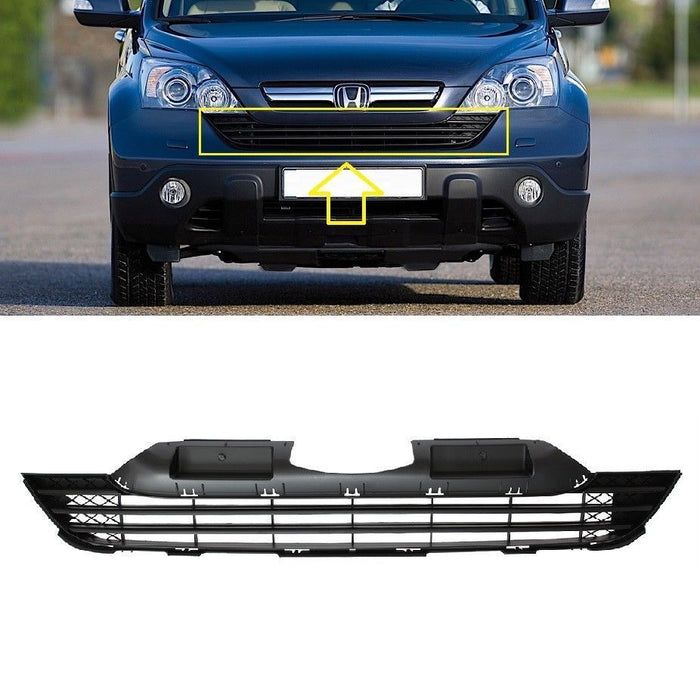 FOR HONDA CRV 06-09 FRONT BUMPER CENTER GRILL (WITH MOULDING HOLES)