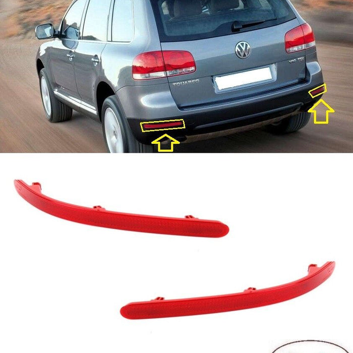 FOR VW TOUAREG 02-10 REAR BUMPER REFLECTORS L+R