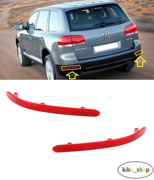 FOR VW TOUAREG 02-10 REAR BUMPER REFLECTORS L+R