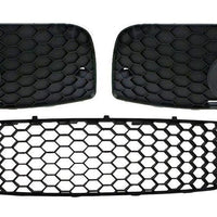 FOR VW GOLF GTI V MK5 04-08 FRONT BUMPER LOWER FOG GRILLE LEFT + RIGHT + CENTER