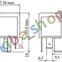 WORK CURRENT RELAY 70A 12V NUMBER OF POSTS 4PCS FITS AUDI 100 C3 200 C3 80 B2