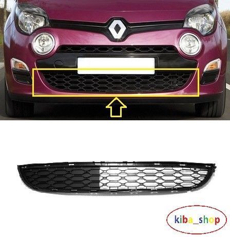 FOR RENAULT TWINGO 12-14 FRONT BUMPER LOWER CENTER GRILL BLACK NEW