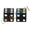 TYRE VALVE NUT LUCKY DICE ANODIZED CNC SET OXFITS FOR D COLOUR BLACK 2 PCS