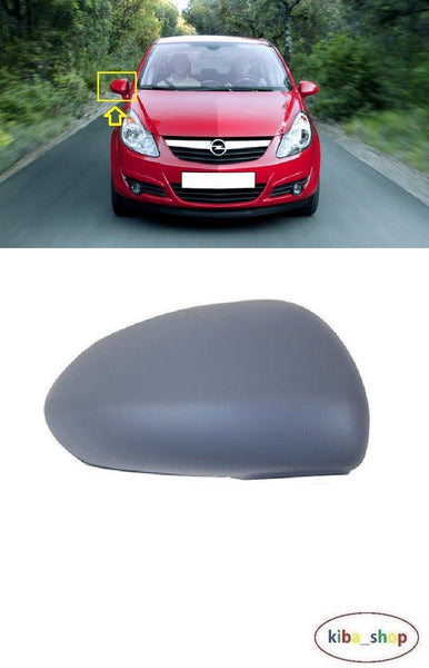 FOR VAUXHALL CORSA 06-14 WING MIRROR COVER CAP RH