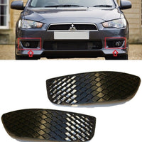 FOR MITSUBISHI LANCER SDN 2007-FRONT BUMPER FOG LIGHT LAMP GRILL L+R