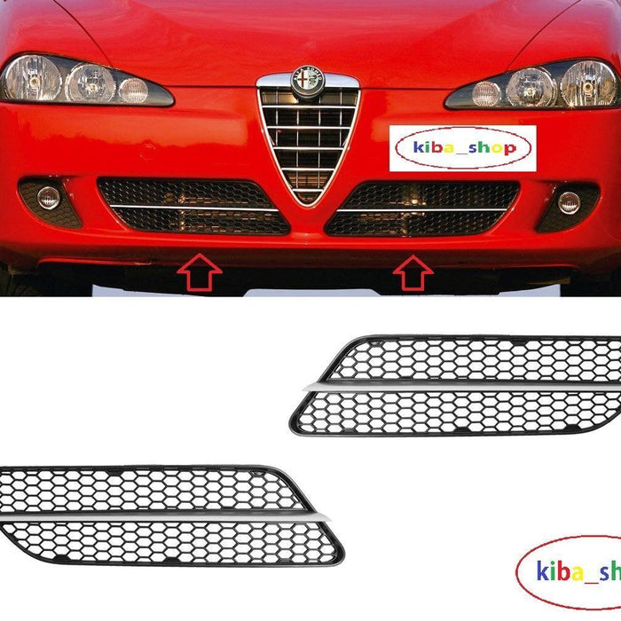 FOR ALFA ROMEO 147 2006- FRONT BUMPER LOWER GRILLE PAIR LEFT + RIGHT BRAND NEW