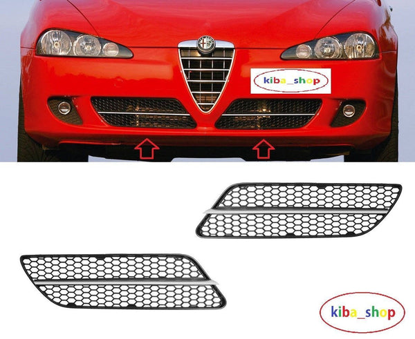 FOR ALFA ROMEO 147 2006- FRONT BUMPER LOWER GRILLE PAIR LEFT + RIGHT BRAND NEW