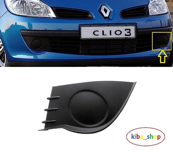 FOR RENAULT CLIO III mk3 05-09 FRONT BUMPER FOG GRILL COVER LH PASSENGER