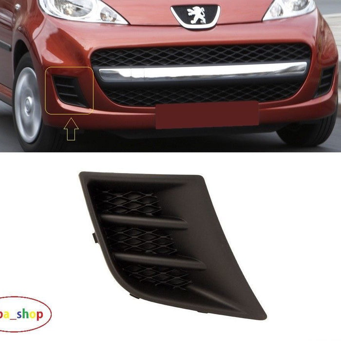 FOR PEUGEOT 107 09-12 FRONT BUMPER LOWER GRILL COVER BLACK RH SIDE