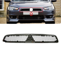 FOR MITSUBISHI LANCER 2007-FRONT BUMPER CENTER UPPER RADIATOR GRILL BLACK