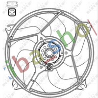 RIGHT OR LEFT RADIATOR FAN WITH HOUSING FITS FOR CITROEN BERLINGO/MINIVAN C5