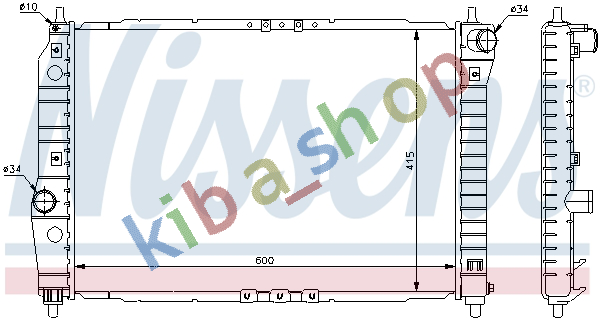 RIGHT OR LEFT ENGINE RADIATOR MANUAL FITS FOR DAEWOO KALOS 12-16 0902-