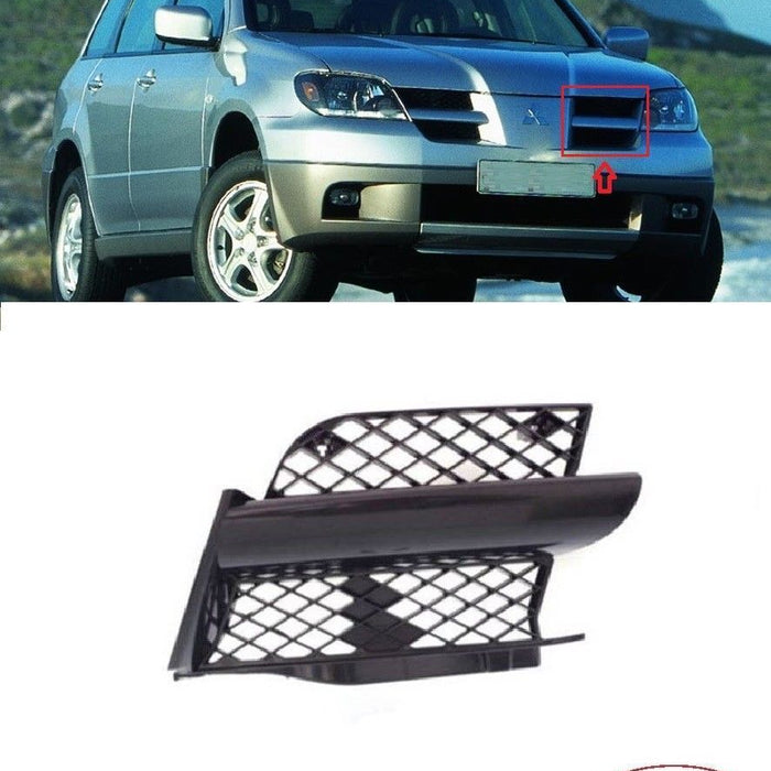 FOR MITSUBISHI OUTLANDER 03-07 FRONT BUMPER UPPER RADIATOR GRILL LH
