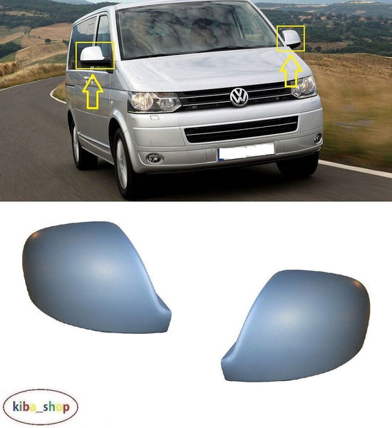 FOR VW MULTIVAN T5 09-15 WING MIRROR COVER CAPS L+R